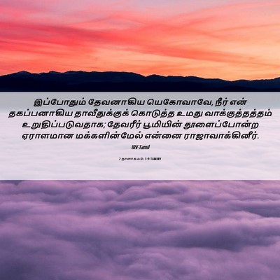 Picture 06 - 2 நாளாகமம் 1:9 TAMIRV - இப்போதும் - Bible Verse Picture
