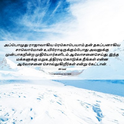 Picture 06 - 2 நாளாகமம் 10:6 TAMIRV - அப்பொழுது - Bible Verse Picture