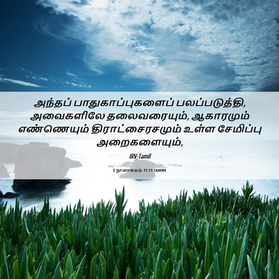 Picture 06 - 2 நாளாகமம் 11:11 TAMIRV - அந்தப் - Bible Verse Picture