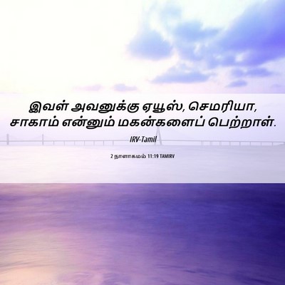 Picture 06 - 2 நாளாகமம் 11:19 TAMIRV - இவள் அவனுக்கு - Bible Verse Picture