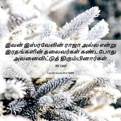 Picture 06 - 2 நாளாகமம் 18:32 TAMIRV - இவன் இஸ்ரவேலின் - Bible Verse Picture