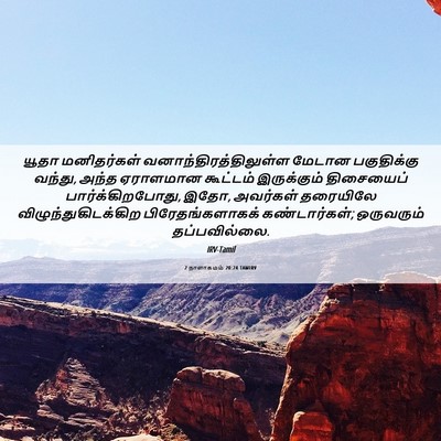 Picture 06 - 2 நாளாகமம் 20:24 TAMIRV - யூதா மனிதர்கள் - Bible Verse Picture