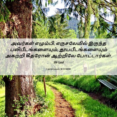 Picture 06 - 2 நாளாகமம் 30:14 TAMIRV - அவர்கள் எழும்பி, - Bible Verse Picture