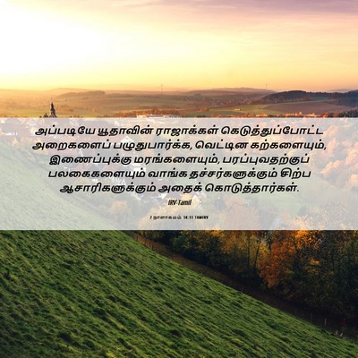 Picture 06 - 2 நாளாகமம் 34:11 TAMIRV - அப்படியே யூதாவின் - Bible Verse Picture