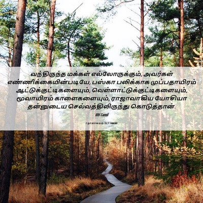 Picture 06 - 2 நாளாகமம் 35:7 TAMIRV - வந்திருந்த மக்கள் - Bible Verse Picture