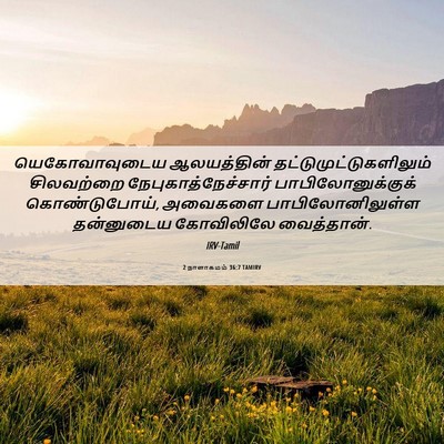 Picture 06 - 2 நாளாகமம் 36:7 TAMIRV - யெகோவாவுடைய - Bible Verse Picture