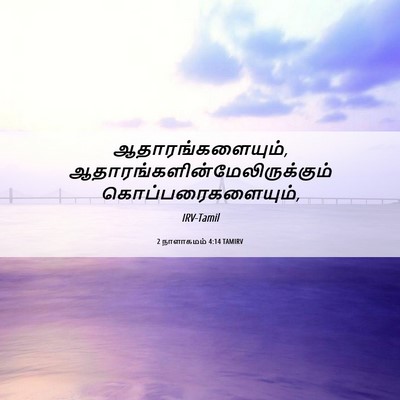 Picture 06 - 2 நாளாகமம் 4:14 TAMIRV - ஆதாரங்களையும், - Bible Verse Picture