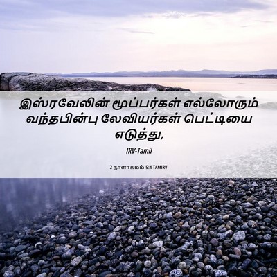 Picture 06 - 2 நாளாகமம் 5:4 TAMIRV - இஸ்ரவேலின் - Bible Verse Picture