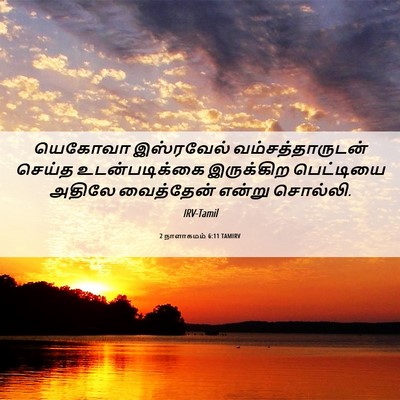Picture 06 - 2 நாளாகமம் 6:11 TAMIRV - யெகோவா இஸ்ரவேல் - Bible Verse Picture