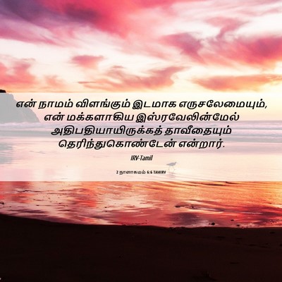 Picture 06 - 2 நாளாகமம் 6:6 TAMIRV - என் நாமம் - Bible Verse Picture