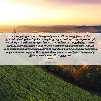 Picture 06 - 2 நாளாகமம் 8:14 TAMIRV - அவன் தன் - Bible Verse Picture