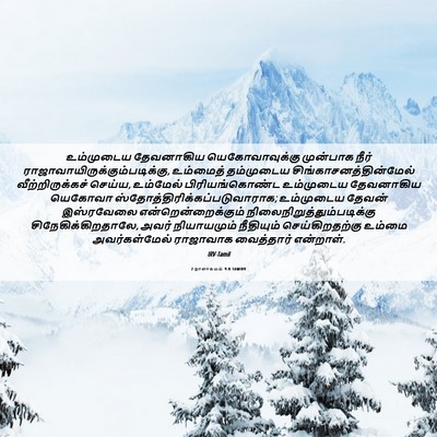 Picture 06 - 2 நாளாகமம் 9:8 TAMIRV - உம்முடைய தேவனாகிய - Bible Verse Picture