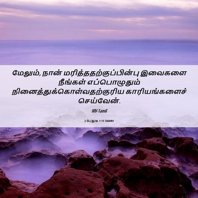 Picture 06 - 2 பேதுரு 1:15 TAMIRV - மேலும், நான் - Bible Verse Picture