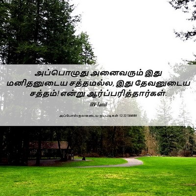 Picture 06 - அப்போஸ்தலருடைய நடபடிகள் 12:22 TAMIRV - அப்பொழுது - Bible Verse Picture