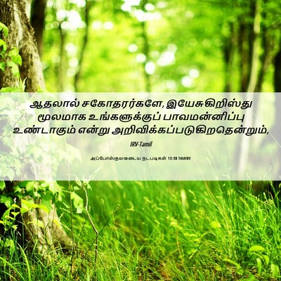 Picture 06 - அப்போஸ்தலருடைய நடபடிகள் 13:38 TAMIRV - ஆதலால் - Bible Verse Picture