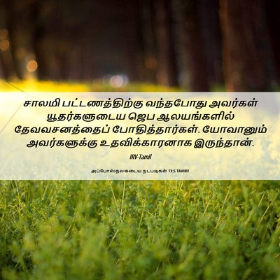 Picture 06 - அப்போஸ்தலருடைய நடபடிகள் 13:5 TAMIRV - சாலமி - Bible Verse Picture
