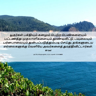 Picture 06 - அப்போஸ்தலருடைய நடபடிகள் 13:50 TAMIRV - யூதர்கள் - Bible Verse Picture