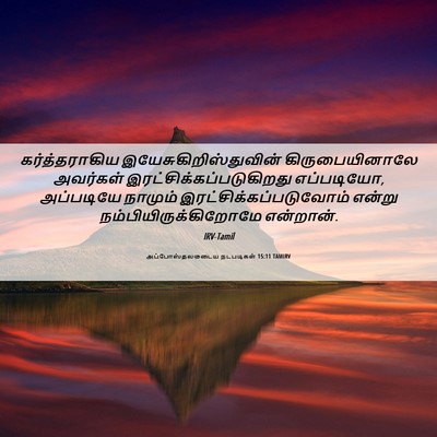 Picture 06 - அப்போஸ்தலருடைய நடபடிகள் 15:11 TAMIRV - கர்த்தராகிய - Bible Verse Picture