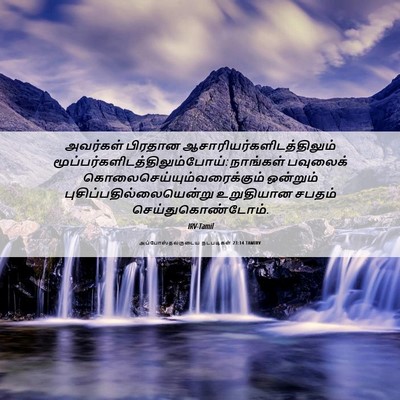 Picture 06 - அப்போஸ்தலருடைய நடபடிகள் 23:14 TAMIRV - அவர்கள் பிரதான - Bible Verse Picture
