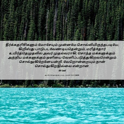 Picture 06 - அப்போஸ்தலருடைய நடபடிகள் 26:23 TAMIRV -  - Bible Verse Picture