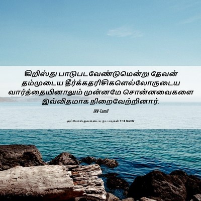 Picture 06 - அப்போஸ்தலருடைய நடபடிகள் 3:18 TAMIRV - கிறிஸ்து - Bible Verse Picture