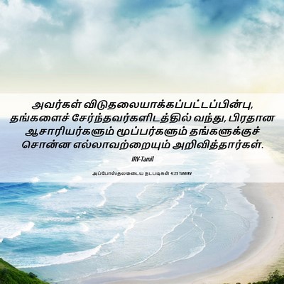 Picture 06 - அப்போஸ்தலருடைய நடபடிகள் 4:23 TAMIRV - அவர்கள் - Bible Verse Picture