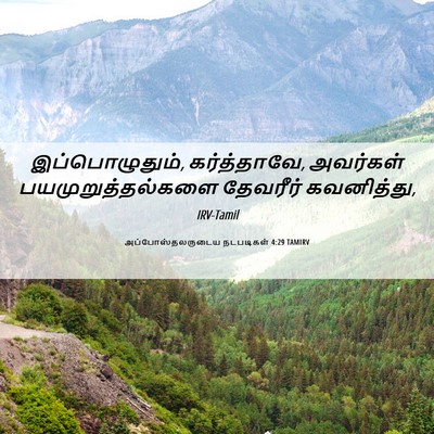 Picture 06 - அப்போஸ்தலருடைய நடபடிகள் 4:29 TAMIRV - இப்பொழுதும், - Bible Verse Picture