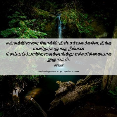 Picture 06 - அப்போஸ்தலருடைய நடபடிகள் 5:35 TAMIRV - சங்கத்தினரை - Bible Verse Picture
