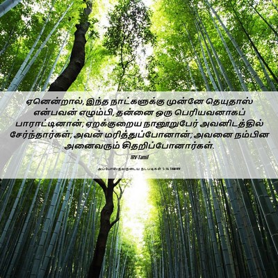 Picture 06 - அப்போஸ்தலருடைய நடபடிகள் 5:36 TAMIRV - ஏனென்றால், இந்த - Bible Verse Picture