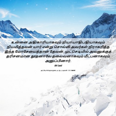 Picture 06 - அப்போஸ்தலருடைய நடபடிகள் 7:35 TAMIRV - உன்னை - Bible Verse Picture