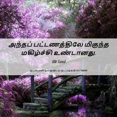 Picture 06 - அப்போஸ்தலருடைய நடபடிகள் 8:8 TAMIRV - அந்தப் - Bible Verse Picture