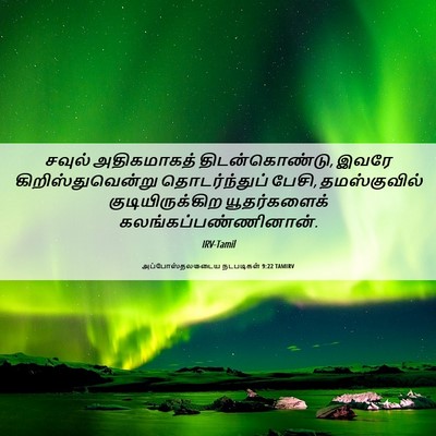 Picture 06 - அப்போஸ்தலருடைய நடபடிகள் 9:22 TAMIRV - சவுல் அதிகமாகத் - Bible Verse Picture
