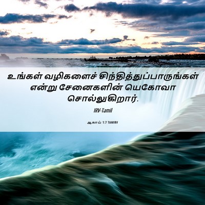 Picture 06 - ஆகாய் 1:7 TAMIRV - உங்கள் வழிகளைச் - Bible Verse Picture