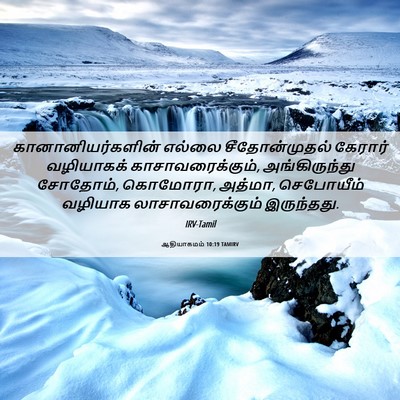 Picture 06 - ஆதியாகமம் 10:19 TAMIRV - கானானியர்களின் - Bible Verse Picture