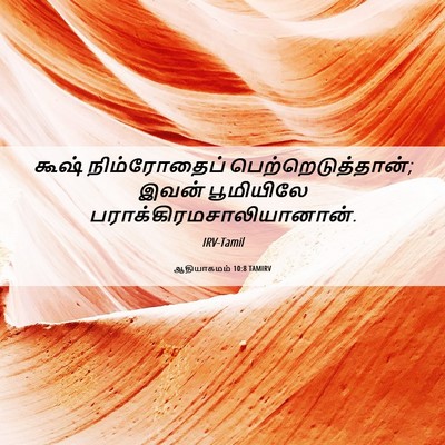 Picture 06 - ஆதியாகமம் 10:8 TAMIRV - கூஷ் நிம்ரோதைப் - Bible Verse Picture