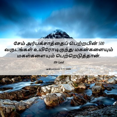 Picture 06 - ஆதியாகமம் 11:11 TAMIRV - சேம் - Bible Verse Picture