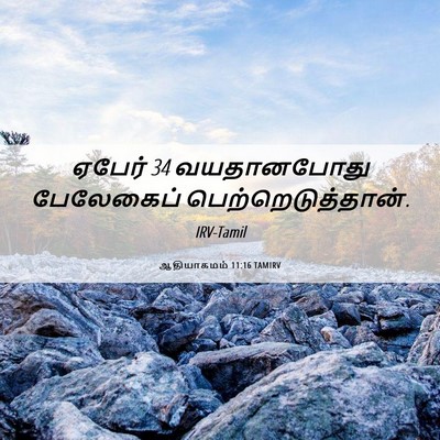 Picture 06 - ஆதியாகமம் 11:16 TAMIRV - ஏபேர் 34 வயதானபோது - Bible Verse Picture