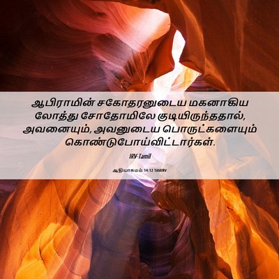 Picture 06 - ஆதியாகமம் 14:12 TAMIRV - ஆபிராமின் - Bible Verse Picture