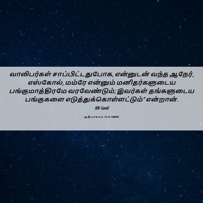 Picture 06 - ஆதியாகமம் 14:24 TAMIRV - வாலிபர்கள் - Bible Verse Picture