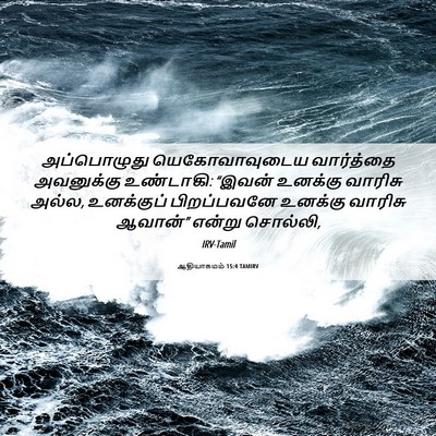 Picture 06 - ஆதியாகமம் 15:4 TAMIRV - அப்பொழுது - Bible Verse Picture