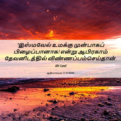 Picture 06 - ஆதியாகமம் 17:18 TAMIRV - “இஸ்மவேல் உமக்கு - Bible Verse Picture