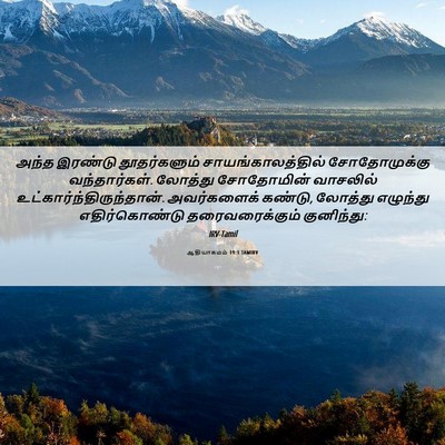 Picture 06 - ஆதியாகமம் 19:1 TAMIRV - அந்த இரண்டு - Bible Verse Picture