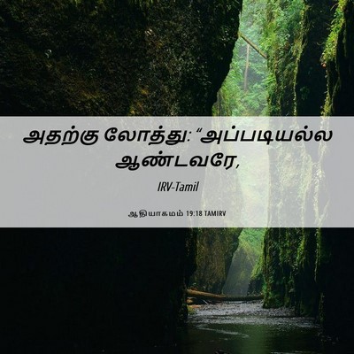 Picture 06 - ஆதியாகமம் 19:18 TAMIRV - அதற்கு லோத்து: - Bible Verse Picture