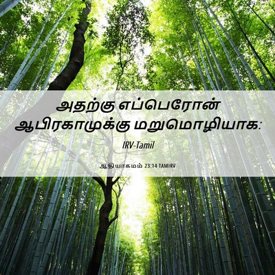 Picture 06 - ஆதியாகமம் 23:14 TAMIRV - அதற்கு எப்பெரோன் - Bible Verse Picture