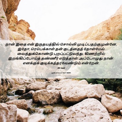 Picture 06 - ஆதியாகமம் 24:45 TAMIRV - நான் இதை என் - Bible Verse Picture