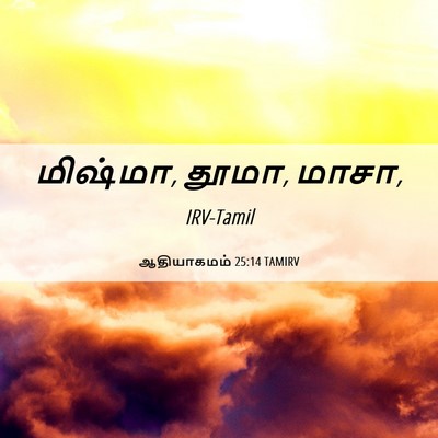 Picture 06 - ஆதியாகமம் 25:14 TAMIRV - மிஷ்மா, தூமா, - Bible Verse Picture