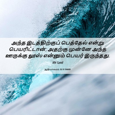 Picture 06 - ஆதியாகமம் 28:19 TAMIRV - அந்த இடத்திற்குப் - Bible Verse Picture