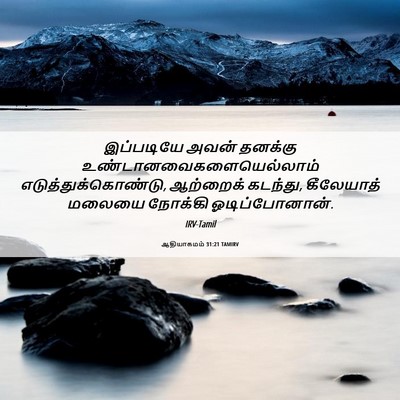 Picture 06 - ஆதியாகமம் 31:21 TAMIRV - இப்படியே அவன் - Bible Verse Picture