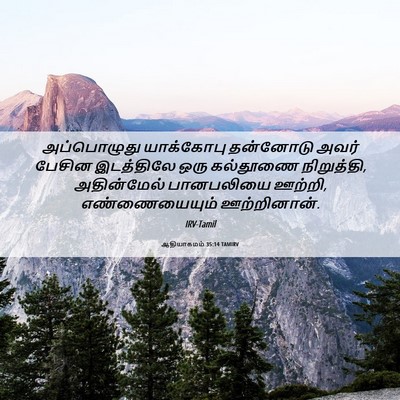 Picture 06 - ஆதியாகமம் 35:14 TAMIRV - அப்பொழுது - Bible Verse Picture
