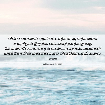 Picture 06 - ஆதியாகமம் 35:5 TAMIRV - பின்பு பயணம் - Bible Verse Picture